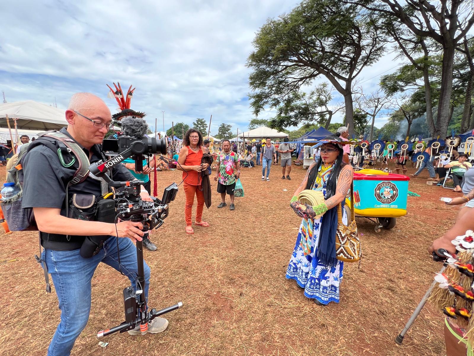 Portfolio-item: In Brasilia tijdens het filmen van Een Gevleugelde Herinnter...
